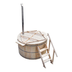 Ciubăr rotund din lemn natural NORIN