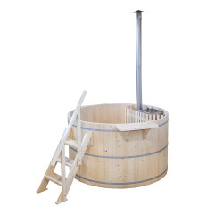 Ciubăr rotund din lemn natural ORLAN