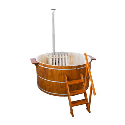 Ciubăr rotund din teak SAURO