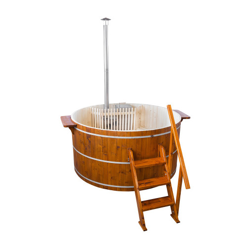 Ciubăr rotund din teak SAURO