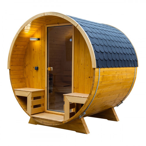 Saună butoi stejar deschis  ELVOR MINI