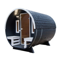 Saună butoi antracit ORVAL